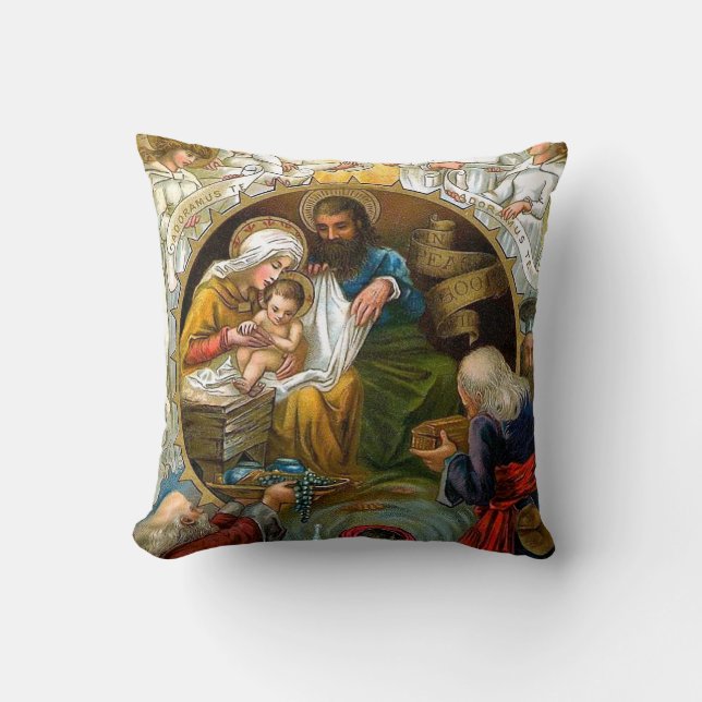 Nativity Throw Pillow (Front)