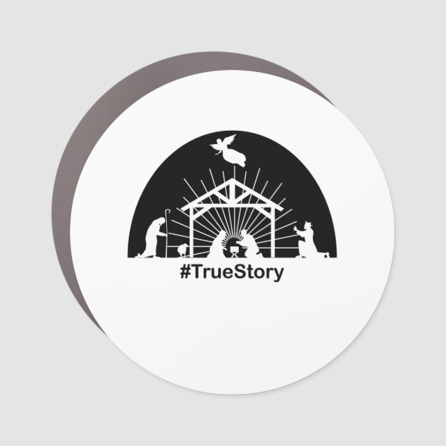 Nativity true story car magnet (Front)