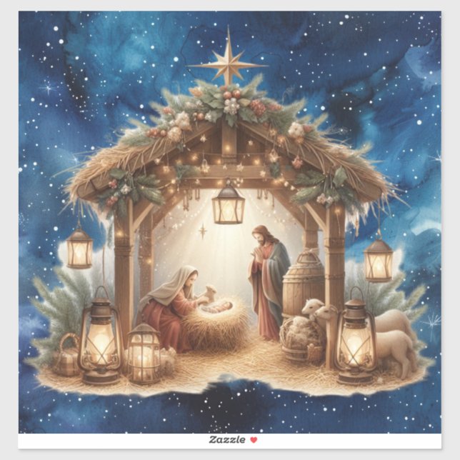 Nativity Vinyl Sticker (Sheet)