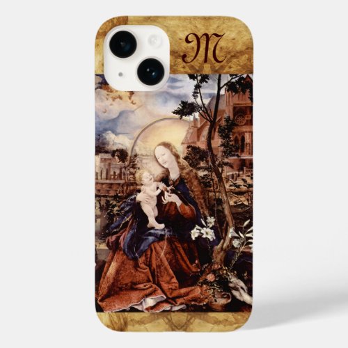 NATIVITYWHITE LILLESMAGIC OF CHRISTMAS Monogram Case_Mate iPhone 14 Case