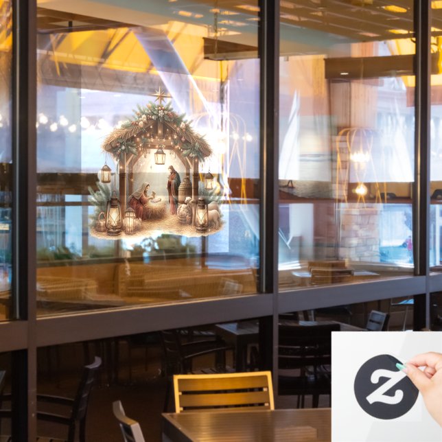 Nativity Window Cling (Restaurant Window)