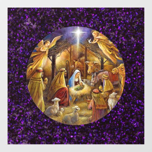 Nativity Window Cling