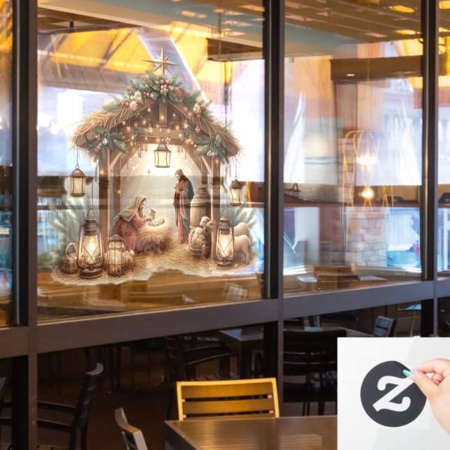 Nativity Window Cling (Restaurant Window)