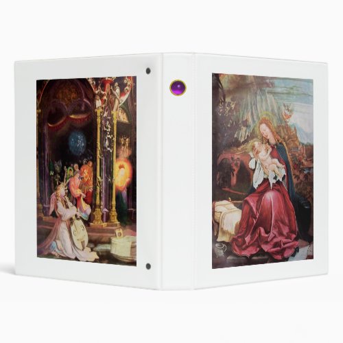 NATIVITY WITH ANGELS _ MAGIC OF CHRISTMAS 3 RING BINDER