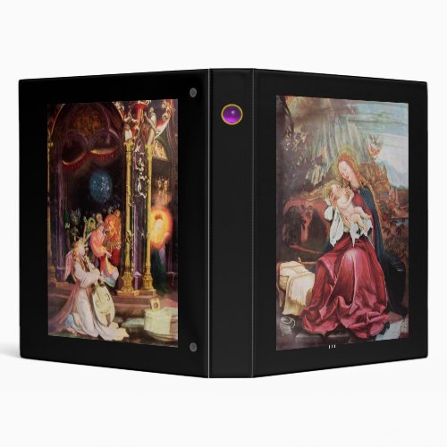NATIVITY WITH ANGELS _ MAGIC OF CHRISTMAS 3 RING BINDER