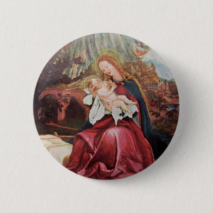 NATIVITY WITH ANGELS - MAGIC OF CHRISTMAS BUTTON
