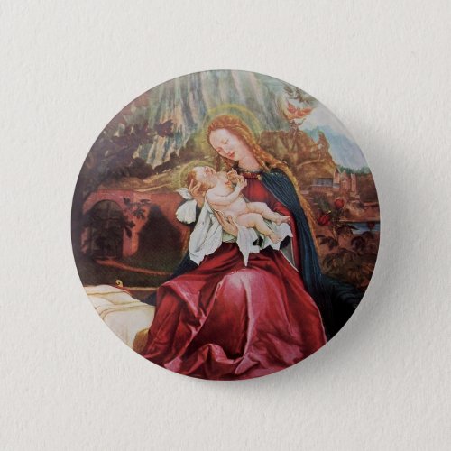 NATIVITY WITH ANGELS _ MAGIC OF CHRISTMAS BUTTON