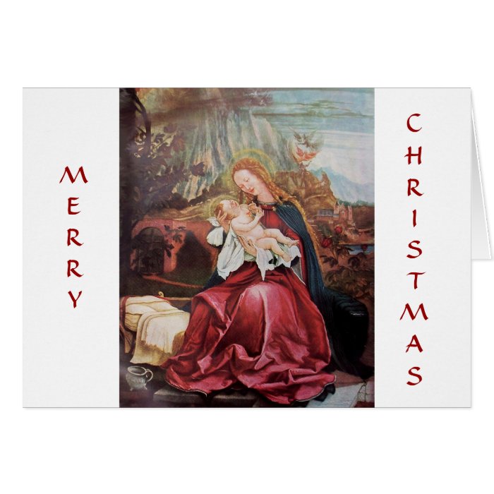 NATIVITY WITH ANGELS   MAGIC OF CHRISTMAS CARD