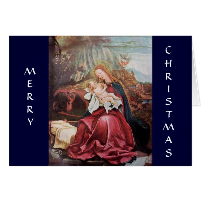 NATIVITY WITH ANGELS - MAGIC OF CHRISTMAS CARDS (Front Horizontal)