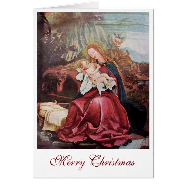 NATIVITY WITH ANGELS - MAGIC OF CHRISTMAS CARDS (Front)
