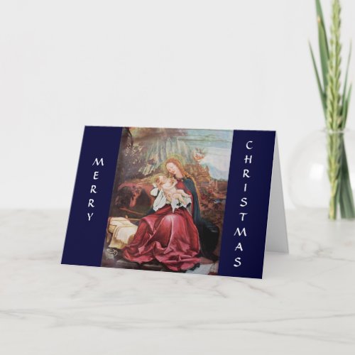 NATIVITY WITH ANGELS _ MAGIC OF CHRISTMAS HOLIDAY CARD