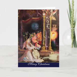 NATIVITY WITH ANGELS - MAGIC OF CHRISTMAS HOLIDAY CARD