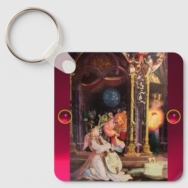 NATIVITY WITH ANGELS - MAGIC OF CHRISTMAS KEYCHAIN (Front)