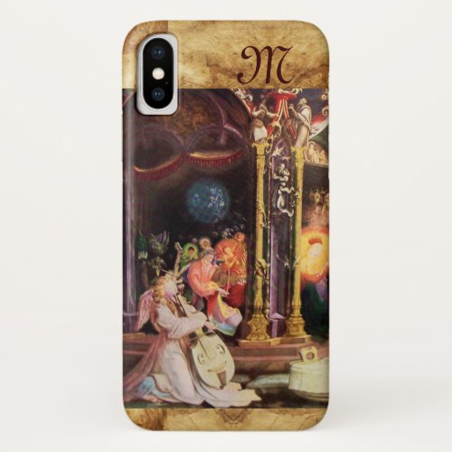 NATIVITY WITH ANGELS _ MAGIC OF CHRISTMAS monogram iPhone X Case
