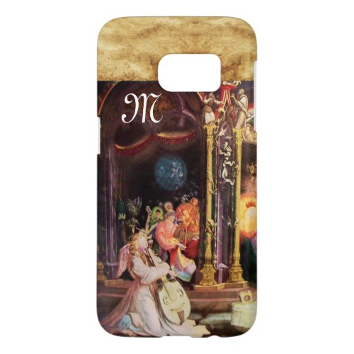 NATIVITY WITH ANGELS _ MAGIC OF CHRISTMAS monogram Samsung Galaxy S7 Case