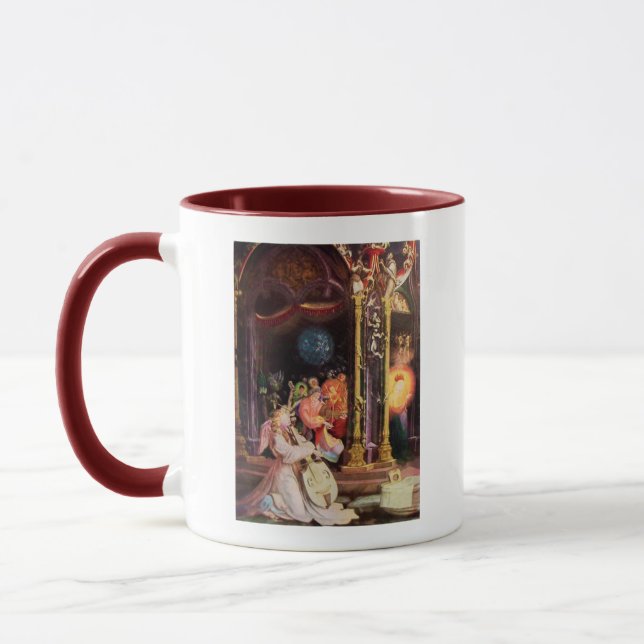 NATIVITY WITH ANGELS - MAGIC OF CHRISTMAS MUG (Left)