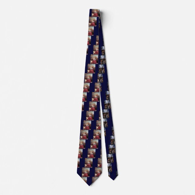NATIVITY WITH ANGELS - MAGIC OF CHRISTMAS NECK TIE (Front)