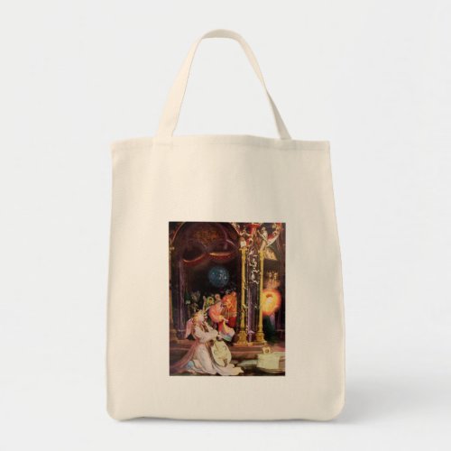 NATIVITY WITH ANGELS _ MAGIC OF CHRISTMAS TOTE BAG