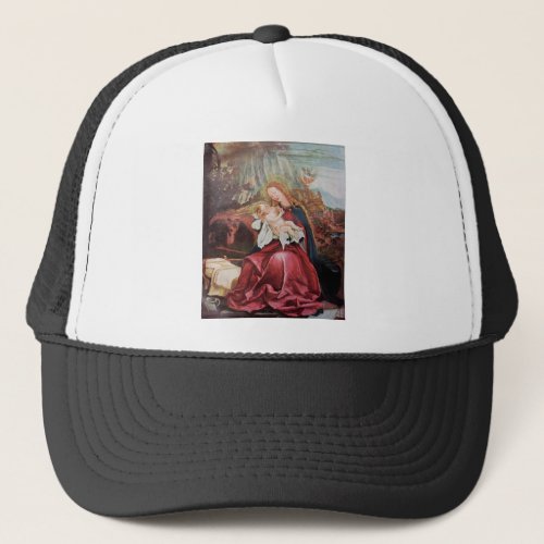 NATIVITY WITH ANGELS _ MAGIC OF CHRISTMAS TRUCKER HAT
