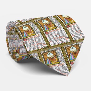 Nativity With Scripture Tie by justcrosses at Zazzle
