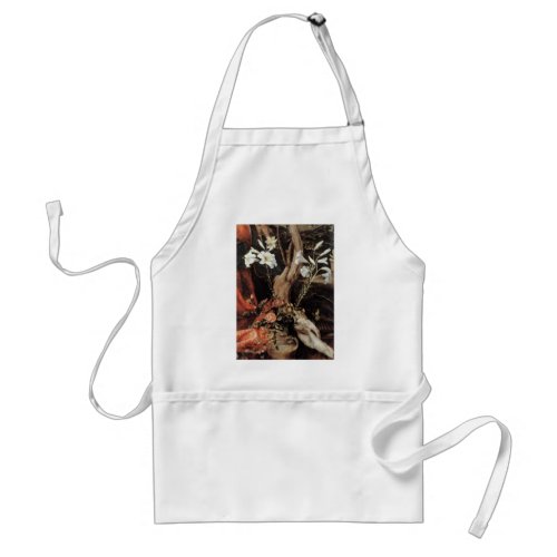 NATIVITY WITH WHITE LILLES _ MAGIC OF CHRISTMAS ADULT APRON
