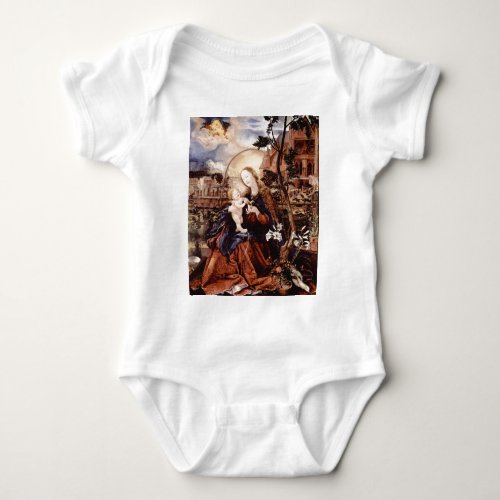 NATIVITY WITH WHITE LILLES _ MAGIC OF CHRISTMAS BABY BODYSUIT