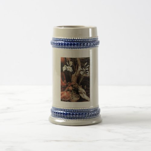NATIVITY WITH WHITE LILLES _ MAGIC OF CHRISTMAS BEER STEIN