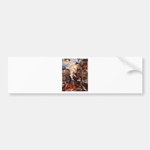 NATIVITY WITH WHITE LILLES _ MAGIC OF CHRISTMAS BUMPER STICKER