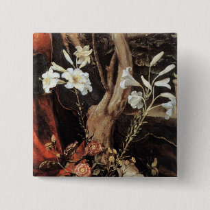 NATIVITY WITH WHITE LILLES - MAGIC OF CHRISTMAS BUTTON