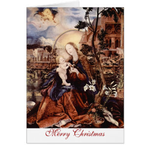 NATIVITY WITH WHITE LILLES - MAGIC OF CHRISTMAS CARDS