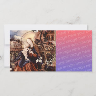 NATIVITY WITH WHITE LILLES - MAGIC OF CHRISTMAS HOLIDAY CARD