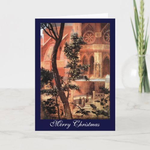 NATIVITY WITH WHITE LILLES _ MAGIC OF CHRISTMAS HOLIDAY CARD