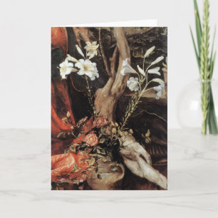 NATIVITY WITH WHITE LILLES - MAGIC OF CHRISTMAS HOLIDAY CARD