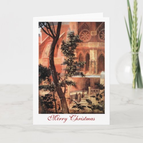 NATIVITY WITH WHITE LILLES _ MAGIC OF CHRISTMAS HOLIDAY CARD