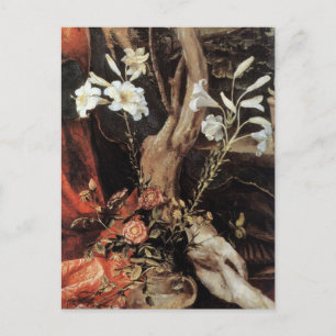 NATIVITY WITH WHITE LILLES - MAGIC OF CHRISTMAS HOLIDAY POSTCARD