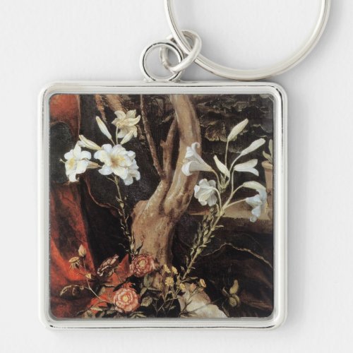 NATIVITY WITH WHITE LILLES _ MAGIC OF CHRISTMAS KEYCHAIN