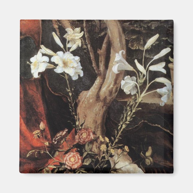 NATIVITY WITH WHITE LILLES - MAGIC OF CHRISTMAS MAGNET (Front)