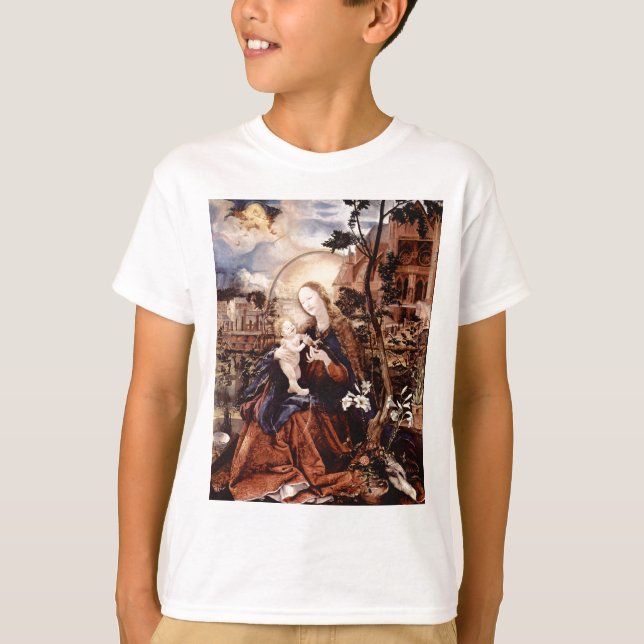 NATIVITY WITH WHITE LILLES - MAGIC OF CHRISTMAS T-Shirt (Front)