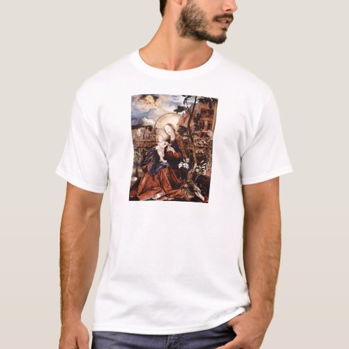NATIVITY WITH WHITE LILLES _ MAGIC OF CHRISTMAS T_Shirt