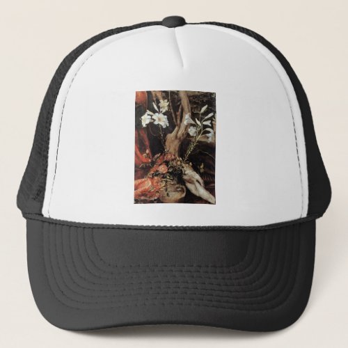 NATIVITY WITH WHITE LILLES _ MAGIC OF CHRISTMAS TRUCKER HAT