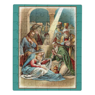 Nativity With Wise Men Jigsaw Puzzle