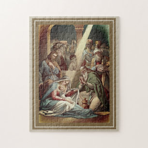 Nativity With Wise Men Jigsaw Puzzle