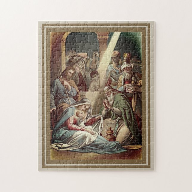Nativity With Wise Men Jigsaw Puzzle (Vertical)