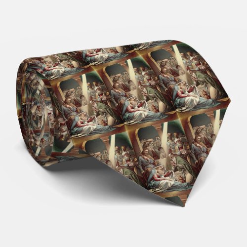 Nativity With Wise Men Neck Tie