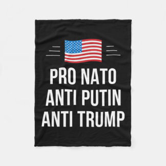 Nato - Anti Putin - Anti Trump -  Fleece Blanket