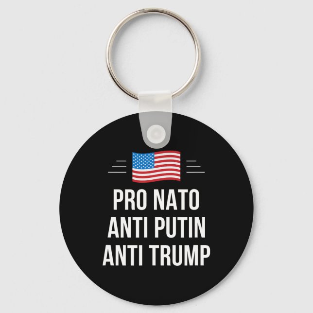 Nato - Anti Putin - Anti Trump -  Keychain (Front)