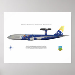 NATO E-3A, 25th Anniversary Markings Poster