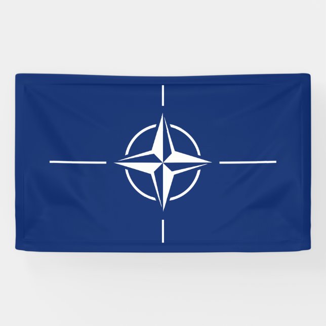 NATO Flag Banner (Horizontal)
