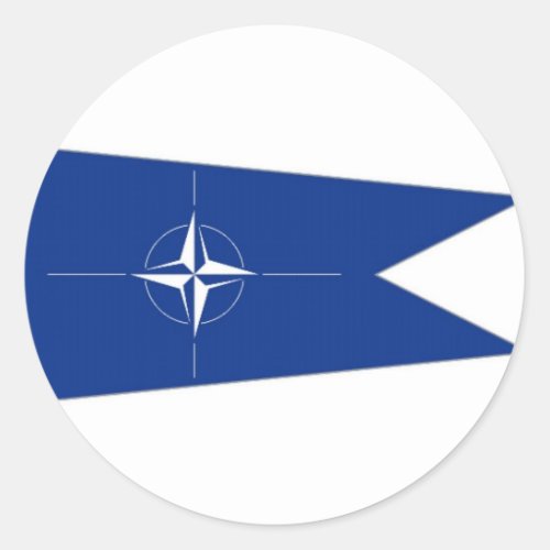 NATO Flag Classic Round Sticker