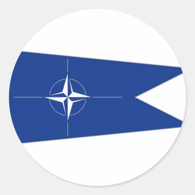 NATO Flag Classic Round Sticker (Front)